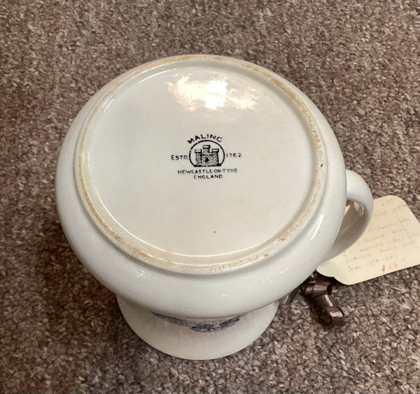 Poor Richard’s Way to Wealth Blue & White Transferware Mug