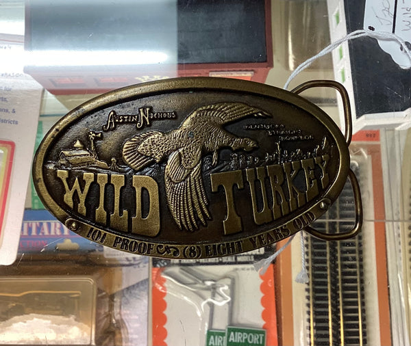 Bergamot Brass Works Wild Turkey Bourbon Belt Buckle