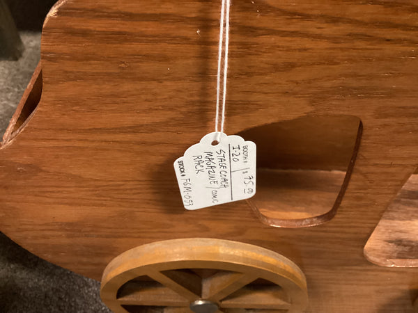 Hand Crafted 1950 Wooden Stage Coach Magazine Rack