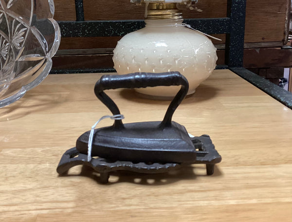 Antique Finishing Iron w/ Trivet