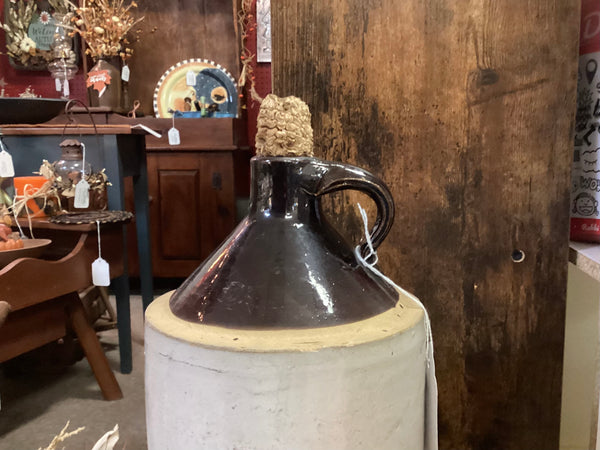 Whiskey Jug w/ Corn Cob Stopper