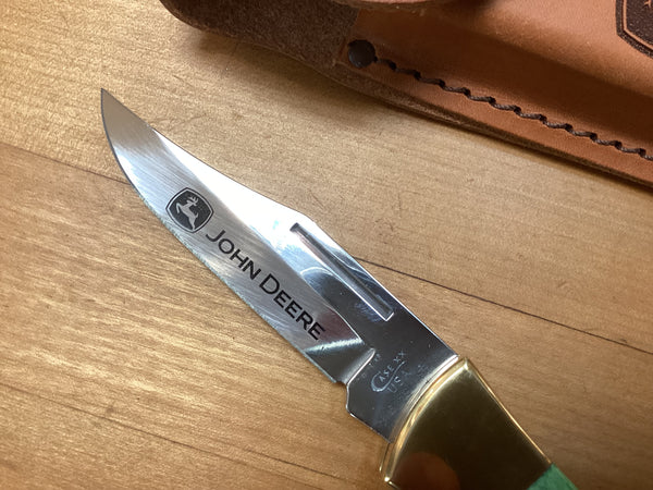 Case John Deere Folding Knife w/ Sheath