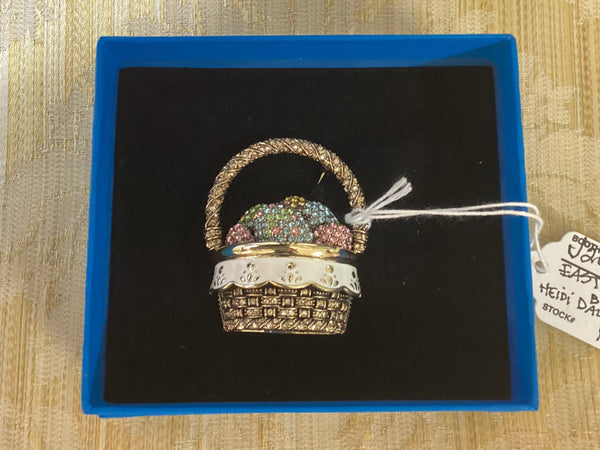 Heidi Daus Easter Basket Brooch