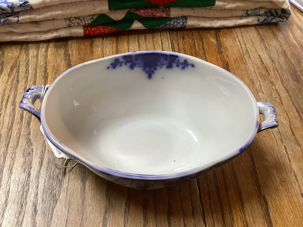 Ridgway Flow Blue Tureen w/ Lid