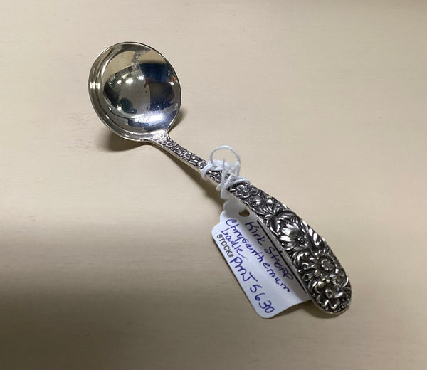 S. Kirk & Son Sterling Silver Monogrammed Chrysanthemum Ladle