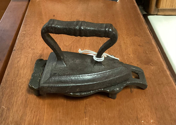Antique Finishing Iron w/ Trivet