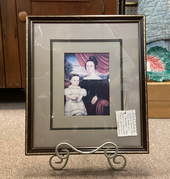 Mrs. Miner and Daughter Framed Print