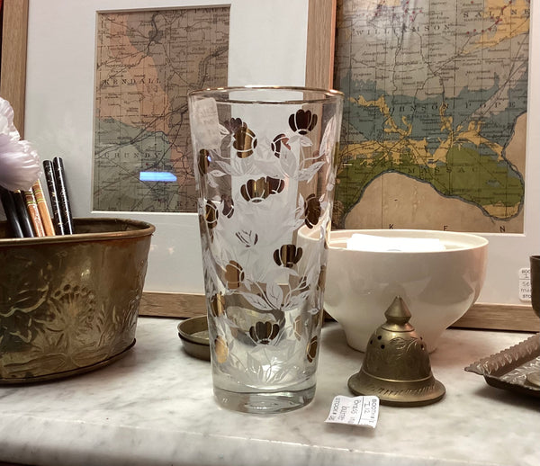 Hall Autumn Leaf 1960 Libbey 15 oz Drinking Glass