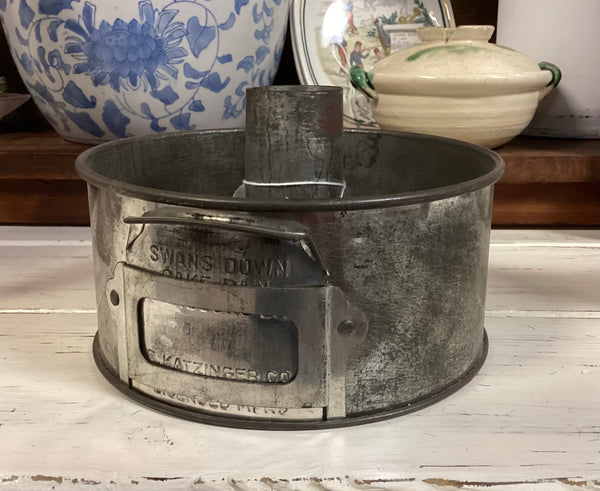 Swans Down Cake Flour E Katzinger Co.  Metal Tube Cake Pan