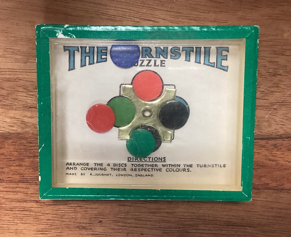 The Turnstile Puzzle Game by R. Journet & Co.