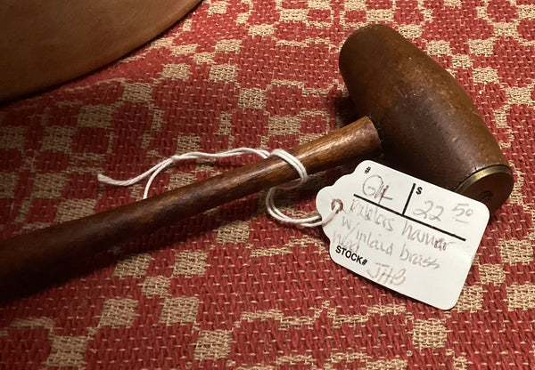 Jewelers Hammer w/ Inlaid Brass Head