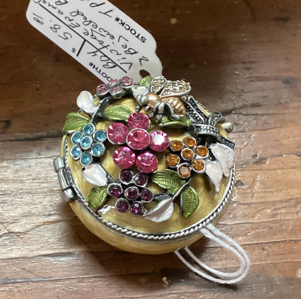 Bejeweled Enamel Trinket Box