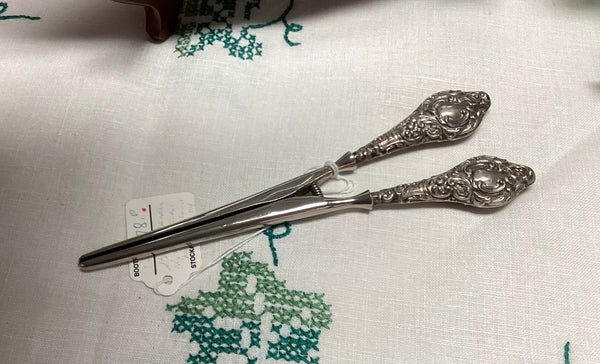 Sterling Silvered Handled Glove Stretcher
