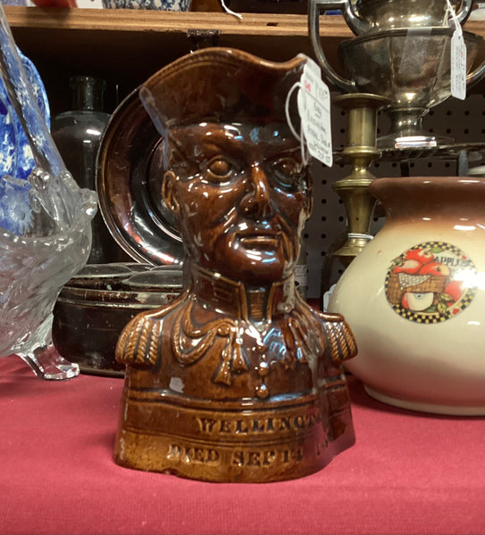 Rockingham Duke of Wellington Commemorative Death Character Jug