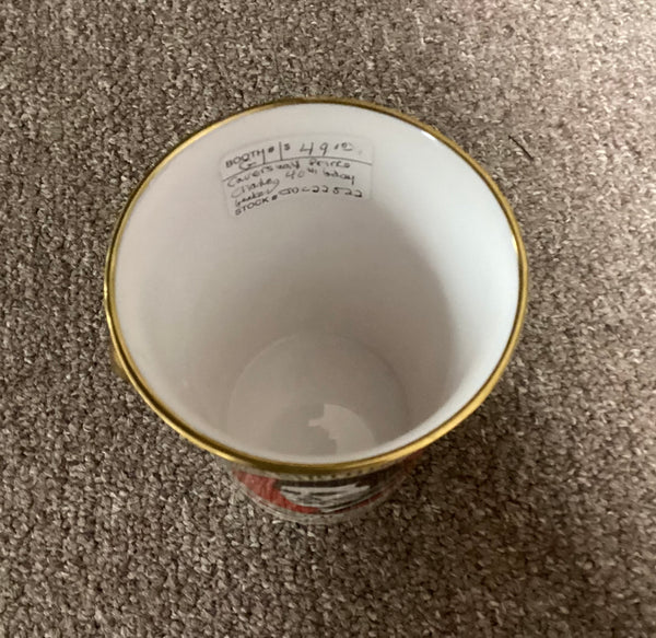 Caverswall Prince Charles 40th Birthday Celebration Lion Head Beaker Limited Edition