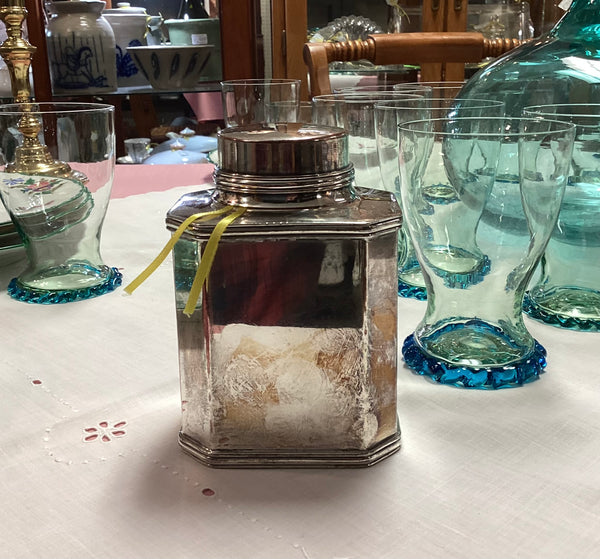 Lawrence B. Smith Silver Plate Tea Caddy