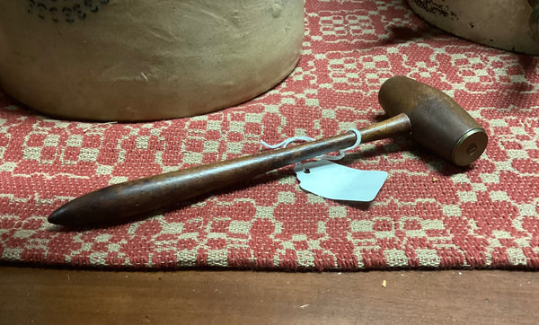 Jewelers Hammer w/ Inlaid Brass Head