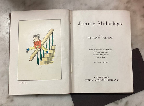 Jimmy Sliderlegs Vintage Children's Book by Dr Henry Hoffman