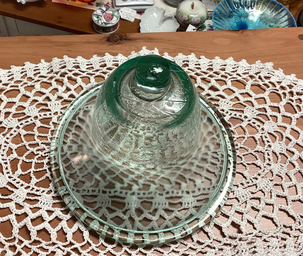 Garden Bell Cloche Aqua Tint Glass