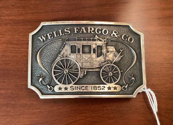 Wells Fargo 1973 Sterling W-35 Belt Buckle