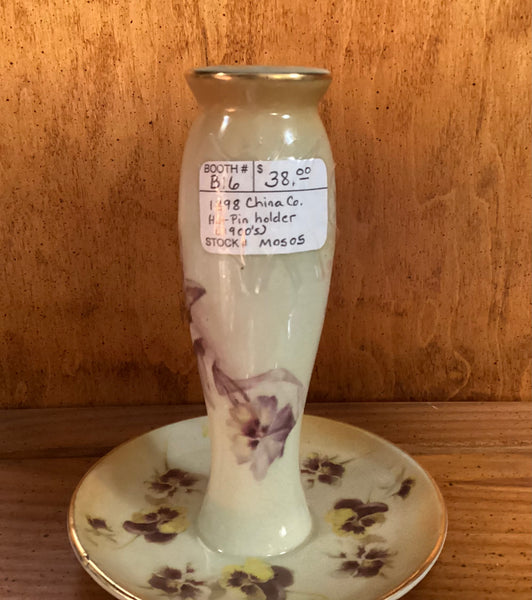 Porcelain Hat Pin Holder by 1898 China Co.