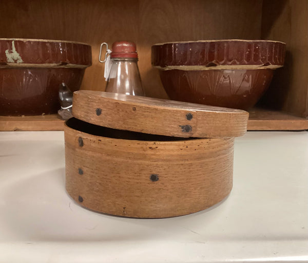Antique 19th Century 6 1/2" Covered Maple Pantry Box
