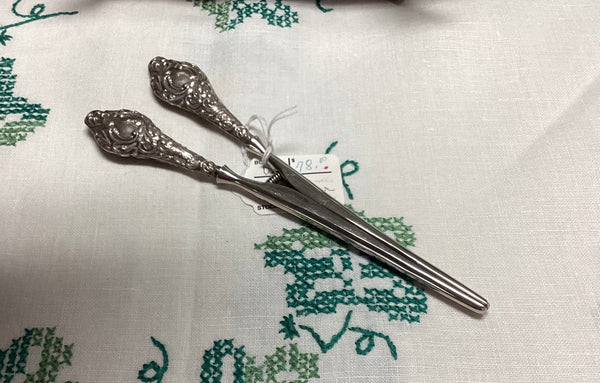 Sterling Silvered Handled Glove Stretcher