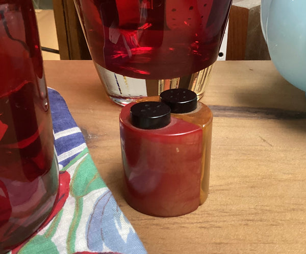 Bakelite Salt & Pepper Shaker Set