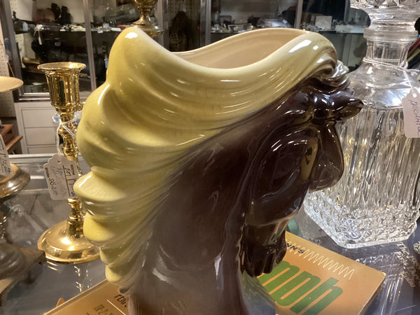 Royal Copley MCM Ceramic Horse Vase