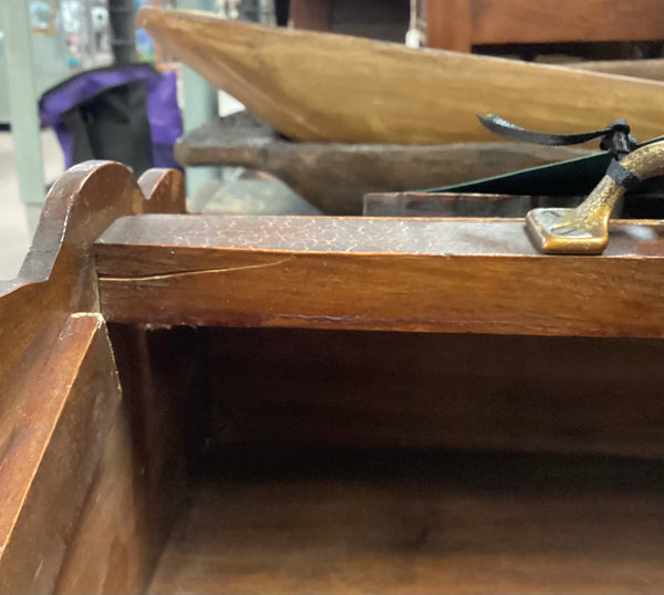 Antique Wooden Sewing Box