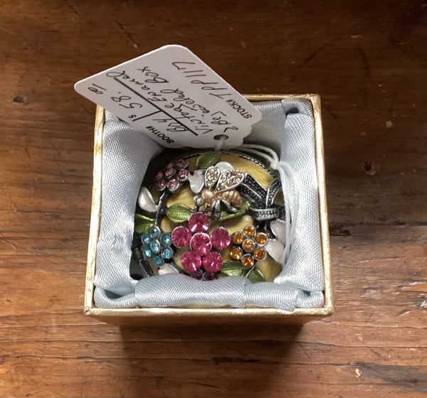 Bejeweled Enamel Trinket Box