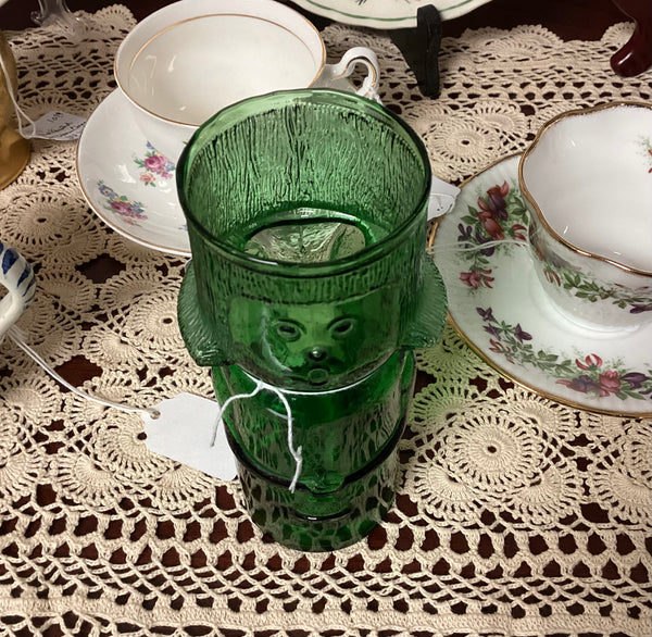 Empoli Green Art Glass Angel Vase