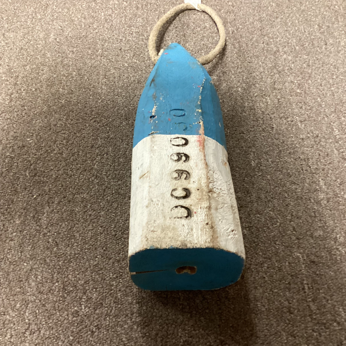 Painted Wood Nautical Buoy Numbered from Maine Williamsburg Antique Mall