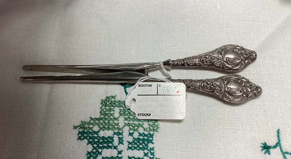 Sterling Silvered Handled Glove Stretcher