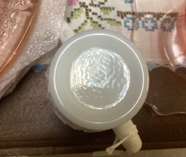 Westmoreland White Milk Glass "Bramble" Cream & Sugar Set