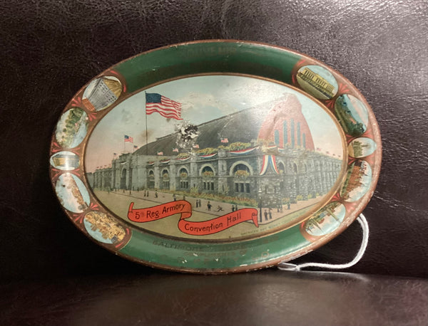Antique 1912 Woodrow Wilson Democrat Convention Nomination Baltimore Maryland Souvenir Tray