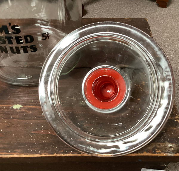 Tom’s Toasted Peanuts Countertop Advertising Jar