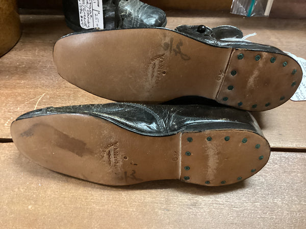 Pair of Antique Children's High Button Shoes