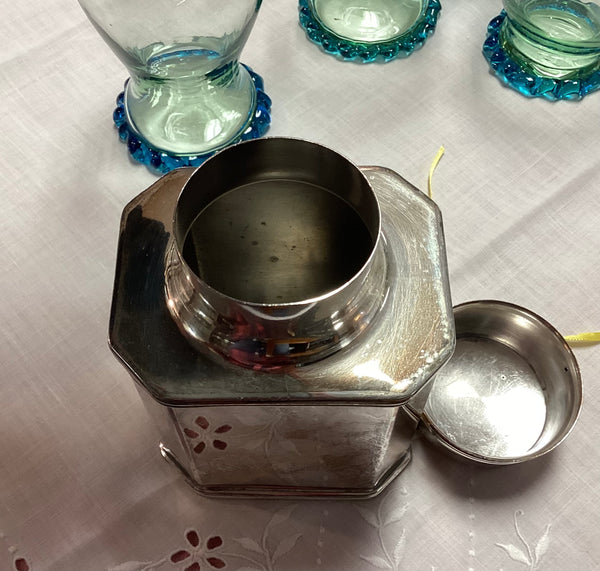 Lawrence B. Smith Silver Plate Tea Caddy