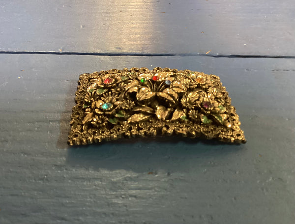Greenbaum Vintage 1940's Rhinestone Belt Buckle