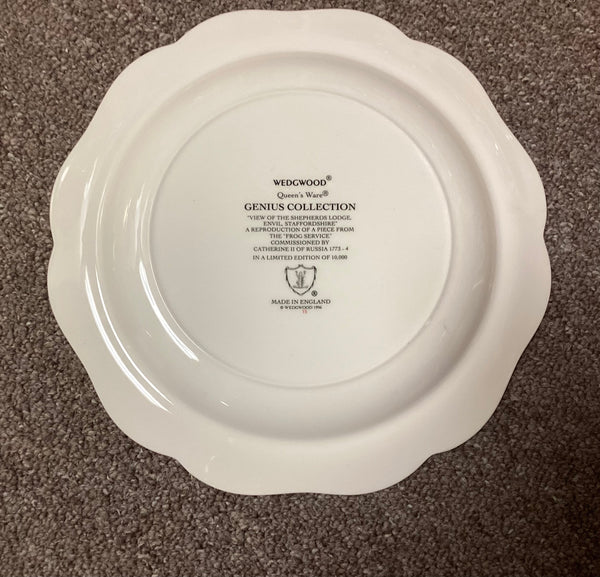 Wedgwood Limited Edition Queen's Ware Reproduction Frog Service Dinner Plate