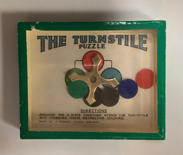 The Turnstile Puzzle Game by R. Journet & Co.