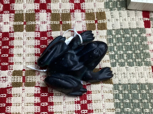 Virginia Metalcrafters Black Cast Iron Frog Paperweight