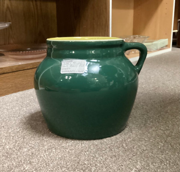 Hall Green and Yellow Bean Pot #783