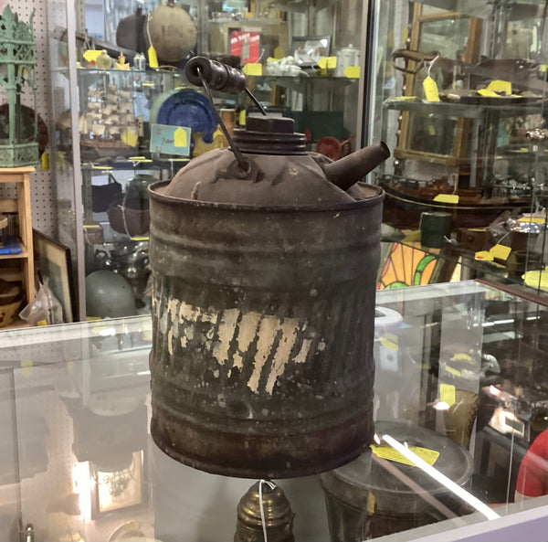Canco Galvanized Metal Garage Oil Can
