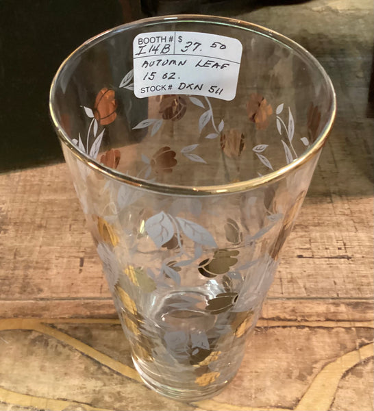 Hall Autumn Leaf 1960 Libbey 15 oz Drinking Glass