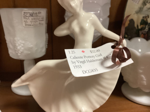 Virgil Haldeman Caliente Pottery Dancing Lady Figurine #402