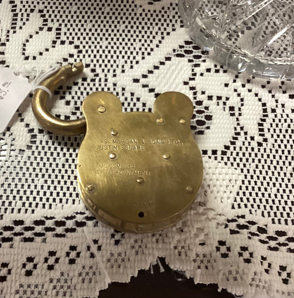 Antique Squire Brass Lock & Key