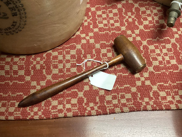 Jewelers Hammer w/ Inlaid Brass Head