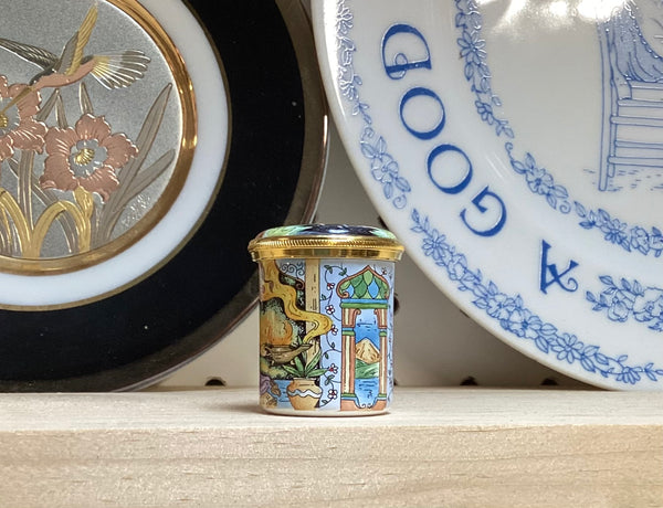 Staffordshire Enamels “1000 Arabian Nights” Trinket Box